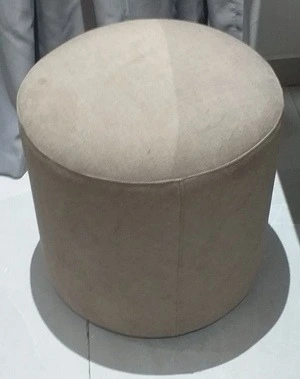 Tabouret pouf tapissier en tissu anti-taches – style Marrakech